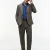 Blazer casual de linho tingido na peça