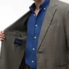Blazer casual de linho tingido na peça