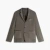 Blazer casual de linho tingido na peça