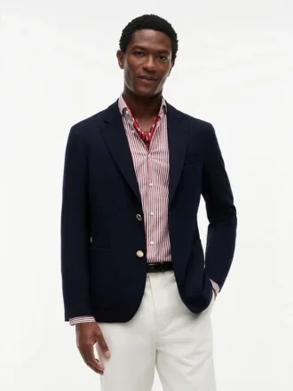 Blazer de lã Hopsack