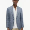 Blazer de linho de corte regular da New York Label Blazer de linho de corte regular da New York Label