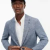 Blazer de linho de corte regular da New York Label Blazer de linho de corte regular da New York Label