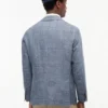 Blazer de linho de corte regular da New York Label Blazer de linho de corte regular da New York Label