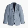 Blazer de linho de corte regular da New York Label Blazer de linho de corte regular da New York Label