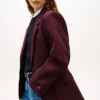 Blazer de mistura de lã com corte descontraído