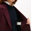 Blazer de mistura de lã com corte descontraído