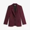 Blazer de mistura de lã com corte descontraído