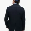 Blazer em mistura de algodão e lã texturada