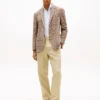Blazer em mistura de lã com padrão Glen Plaid