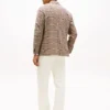 Blazer em mistura de lã com padrão Glen Plaid