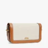 Bolsa a tiracolo em lona com monograma Script Bolsa a tiracolo em lona com monograma Script
