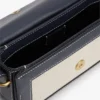 Bolsa a tiracolo em lona com monograma Script Bolsa a tiracolo em lona com monograma Script