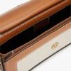 Bolsa a tiracolo em lona com monograma Script Bolsa a tiracolo em lona com monograma Script