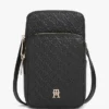 Bolsa de telemóvel a tiracolo com monograma em toda a superfície
