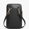 Bolsa de telemóvel a tiracolo com monograma em toda a superfície