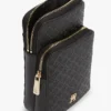 Bolsa de telemóvel a tiracolo com monograma em toda a superfície
