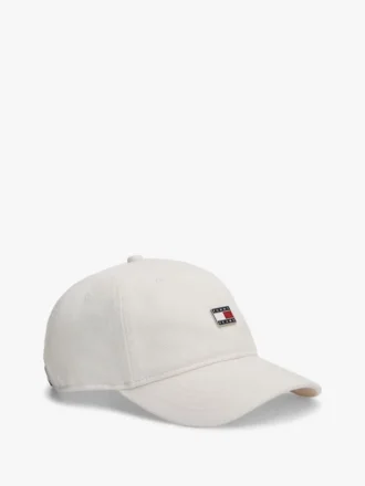 Boné de basebol escovado com emblema Tommy Jeans