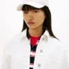 Boné de basebol escovado com emblema Tommy Jeans
