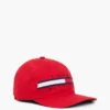 Boné de basebol infantil com logótipo e riscas