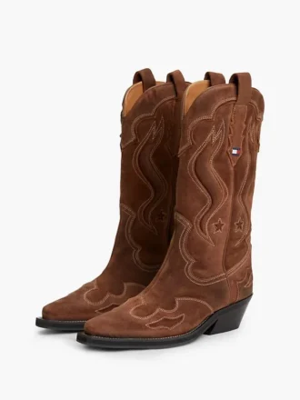 Botas de cowboy em camurça Tommy Jeans