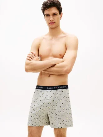 Boxer de malha estampado