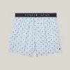 Boxer de tecido com corte justo