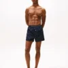 Boxer de tecido com corte justo