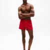 Boxer de tecido com corte justo