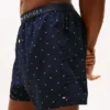 Boxer de tecido com corte justo