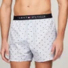 Boxer de tecido com corte justo