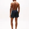 Boxer de tecido com corte justo