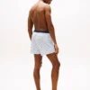 Boxer de tecido com corte justo