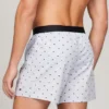 Boxer de tecido com corte justo