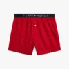 Boxer de tecido com corte justo
