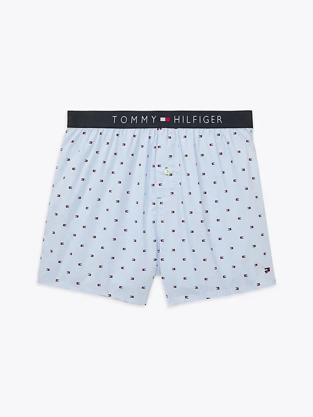 Boxer Tecido com Estampado de Bandeira Boxer Tecido com Estampado de Bandeira