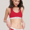 Bralette com logótipo Tommy