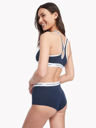 Bralette com logótipo Tommy
