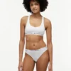 Bralette sem forro com logótipo Tommy
