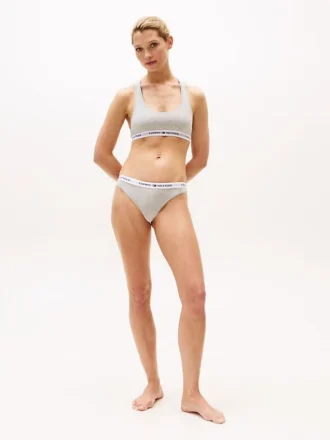 Bralette sem forro com logótipo Tommy