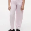 Calças de cintura alta com cinto para meninas Calças de cintura alta com cinto para meninas