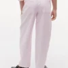 Calças de cintura alta com cinto para meninas Calças de cintura alta com cinto para meninas