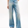 Calças de Jeans de cintura alta e perna larga da Tommy Jeans Calças de Jeans de cintura alta e perna larga da Tommy Jeans