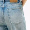 Calças de Jeans de cintura alta e perna larga da Tommy Jeans Calças de Jeans de cintura alta e perna larga da Tommy Jeans