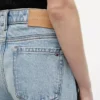 Calças de jeans elásticas de cintura alta Calças de jeans elásticas de cintura alta