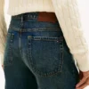 Calças de jeans elásticas de cintura alta Calças de jeans elásticas de cintura alta