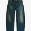 Calças de jeans elásticas de cintura alta Calças de jeans elásticas de cintura alta
