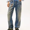 Calças de Jeans largas com estampado de correntes da Tommy Jeans