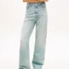 Calças de jeans Tommy Jeans de cintura alta e perna larga Calças de jeans Tommy Jeans de cintura alta e perna larga