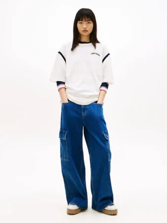 Calças de jeans Tommy Jeans de corte largo e perna larga
