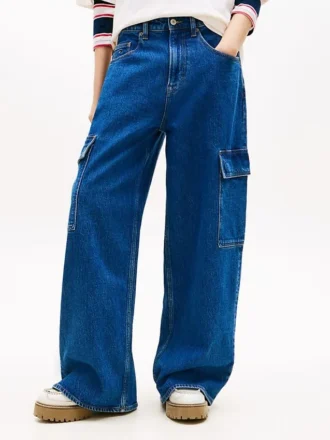 Calças de jeans Tommy Jeans de corte largo e perna larga